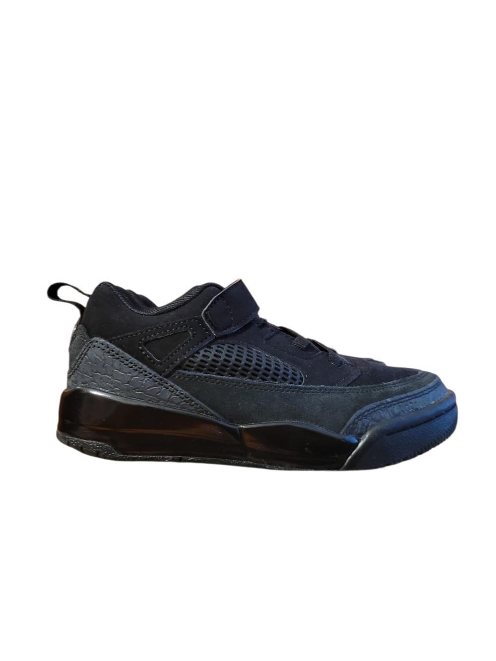 Jordan Black/Anthracite Spizike Low (PS) Youth Sneaker Box Label 2y